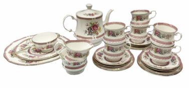 Queen's Richmond pattern tea set for six