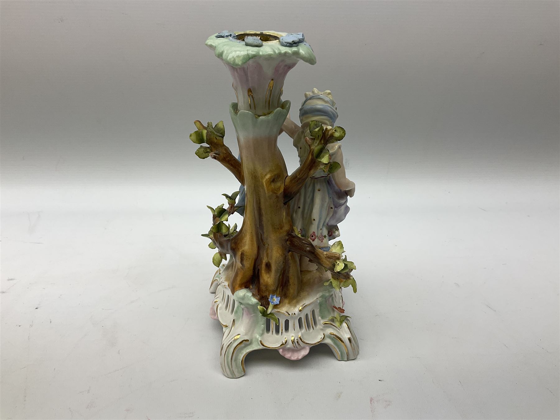 Early 20th century Sitzendorf porcelain centrepiece - Image 6 of 7