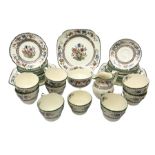 Copeland Spode part tea service decorated in the Chinese Rose pattern