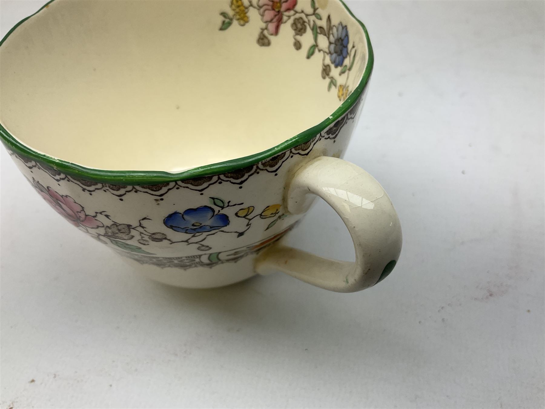 Copeland Spode part tea service decorated in the Chinese Rose pattern - Image 4 of 7