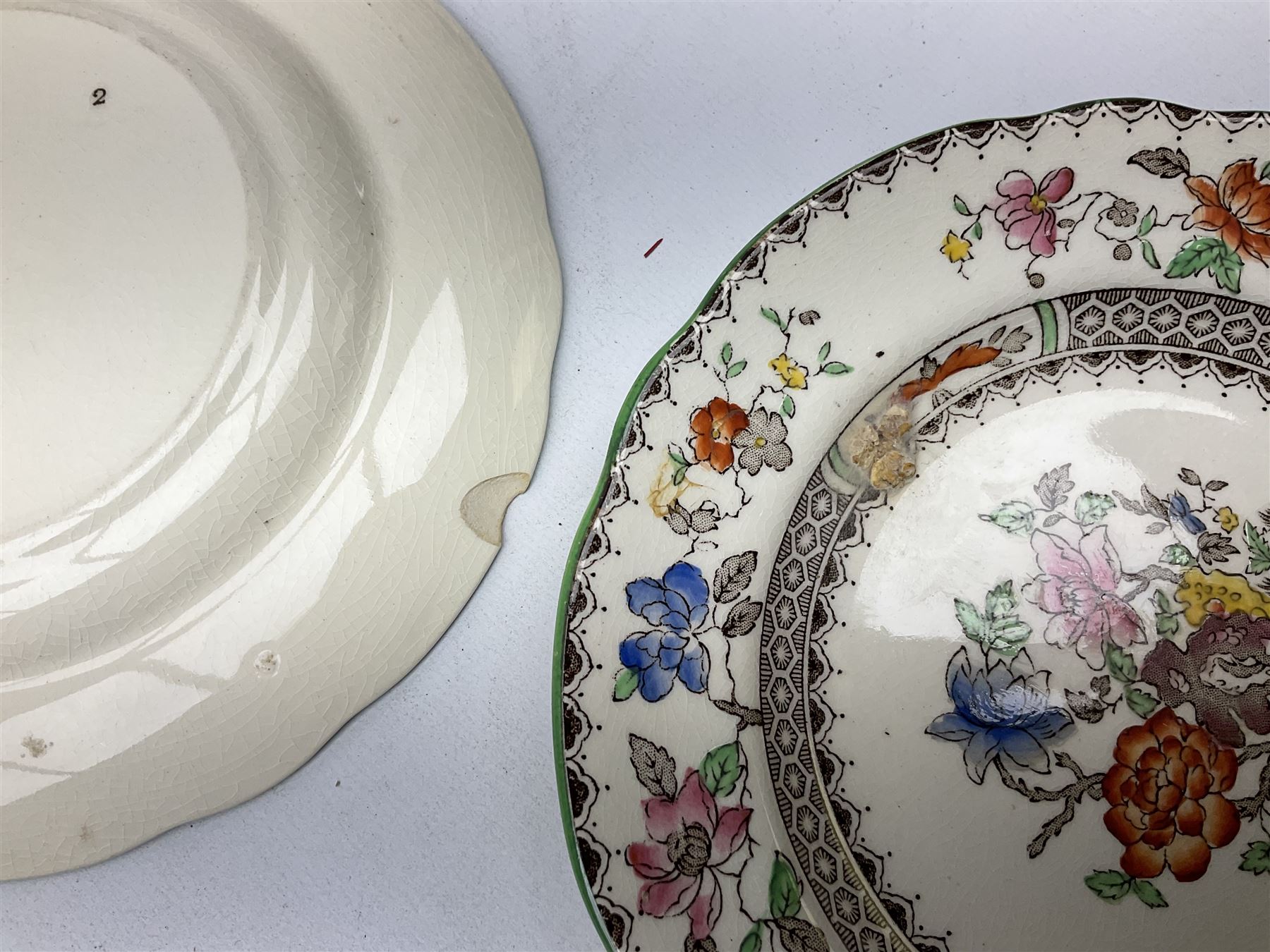 Copeland Spode part tea service decorated in the Chinese Rose pattern - Image 7 of 7