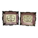 Two 19th century Sunderland pink lustre wall plaques