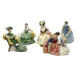 Five Royal Doulton figures comprising 'Elyse'