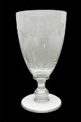 Victorian etched celery glass