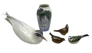 Collection of Royal Copenhagen comprising figure of a tern