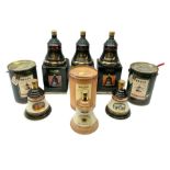 Six Bell's Old Scotch Whisky ceramic decanters comprising Old Scotch Whisky decanter