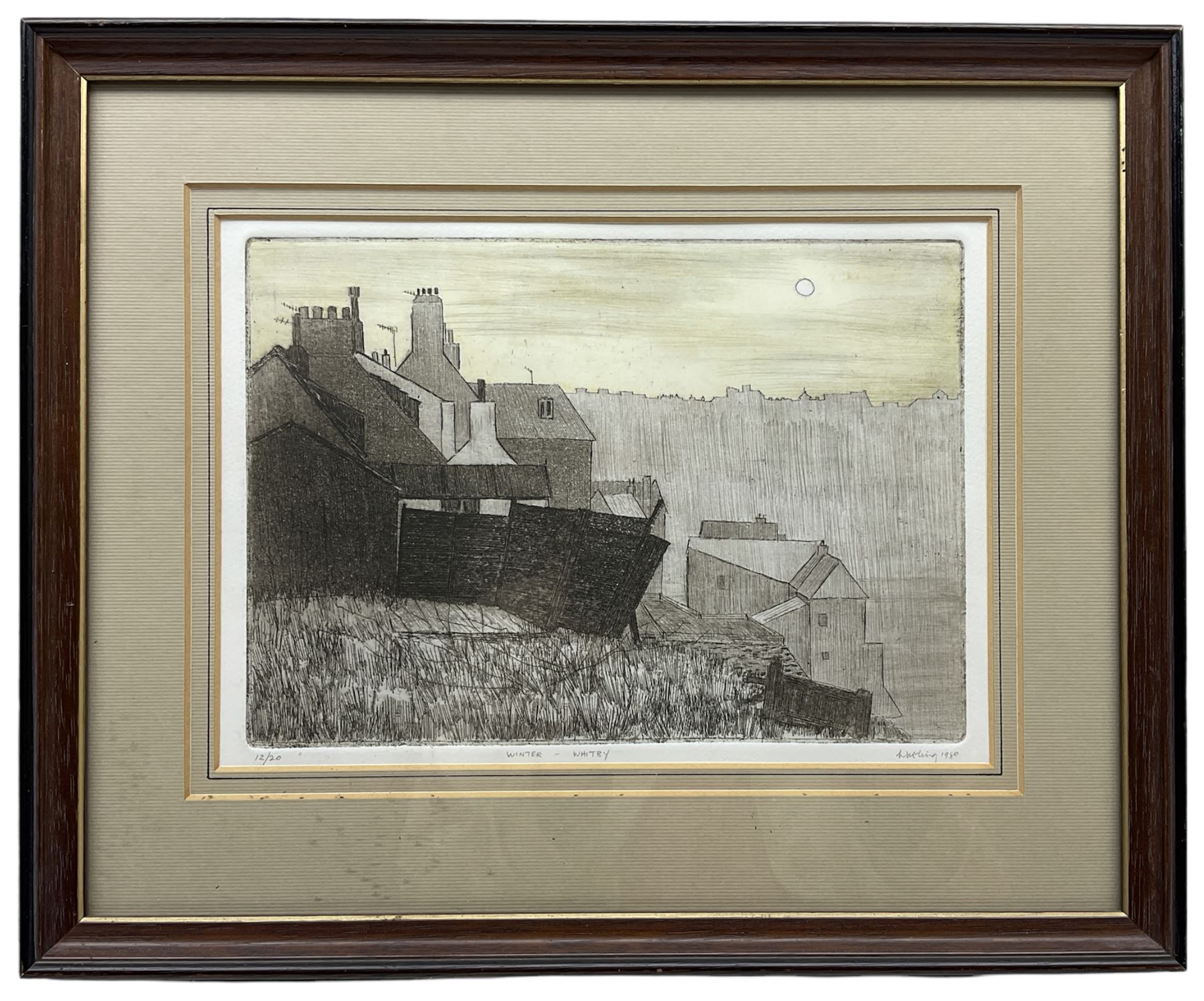 Dennis Watling NDD ATD (British Contemporary): 'Winter - Whitby' - Image 3 of 3