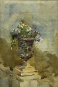 Attrib. Frank Ellis Horne (British 1863-1932): Urn with Flowers