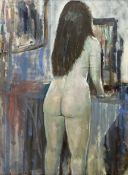 Malcolm Ludvigsen (British 1946-): 'Sarah' - Full Length Female Nude