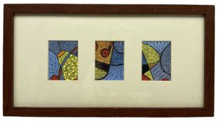 Nina Pickup (British 1947-): Abstract Triptych