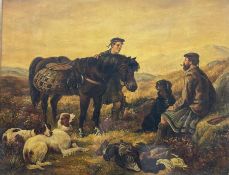 Attrib. William Hamilton Snape (British 1862-1904): Scottish Hunters with the Day's Bag