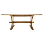 'Squirrelman' oak dining table