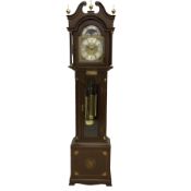 A 20th century longcase clock made to celebrate the millennium in the year 2000
