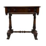 Victorian rosewood stretcher table
