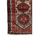 Small Turkish red and brown ground rug