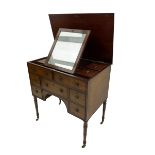 George III Gentleman's mahogany washstand or dressing stand