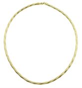 9ct gold invisible link twist design necklace