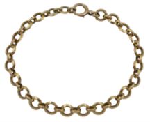 19th/early 20th century 18ct rose gold circular link bracelet
