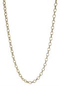 9ct gold cable link necklace