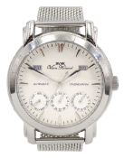Vaan Konrad gentleman's automatic stainless steel calendar wristwatch