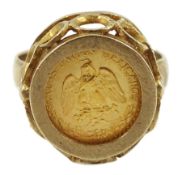 1945 gold Dos Pesos coin