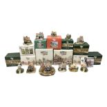 Eleven Lilliput Lane cottages from the British / English Collection