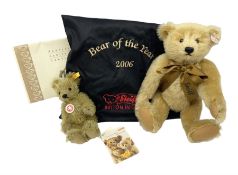 Two Steiff teddy bears comprising 2006 'Bear of the Year'