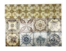 Collection of 19th century tiles