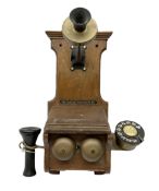 Early 20th century wall mounted telephone