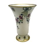 Early 20th century William Moorcroft for Macintyre & Co. trumpet shaped vase in the 'Eighteenth Cent