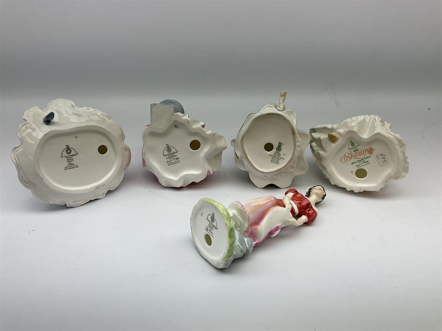 Five Royal Doulton figures comprising 'Sharon' - Image 3 of 3