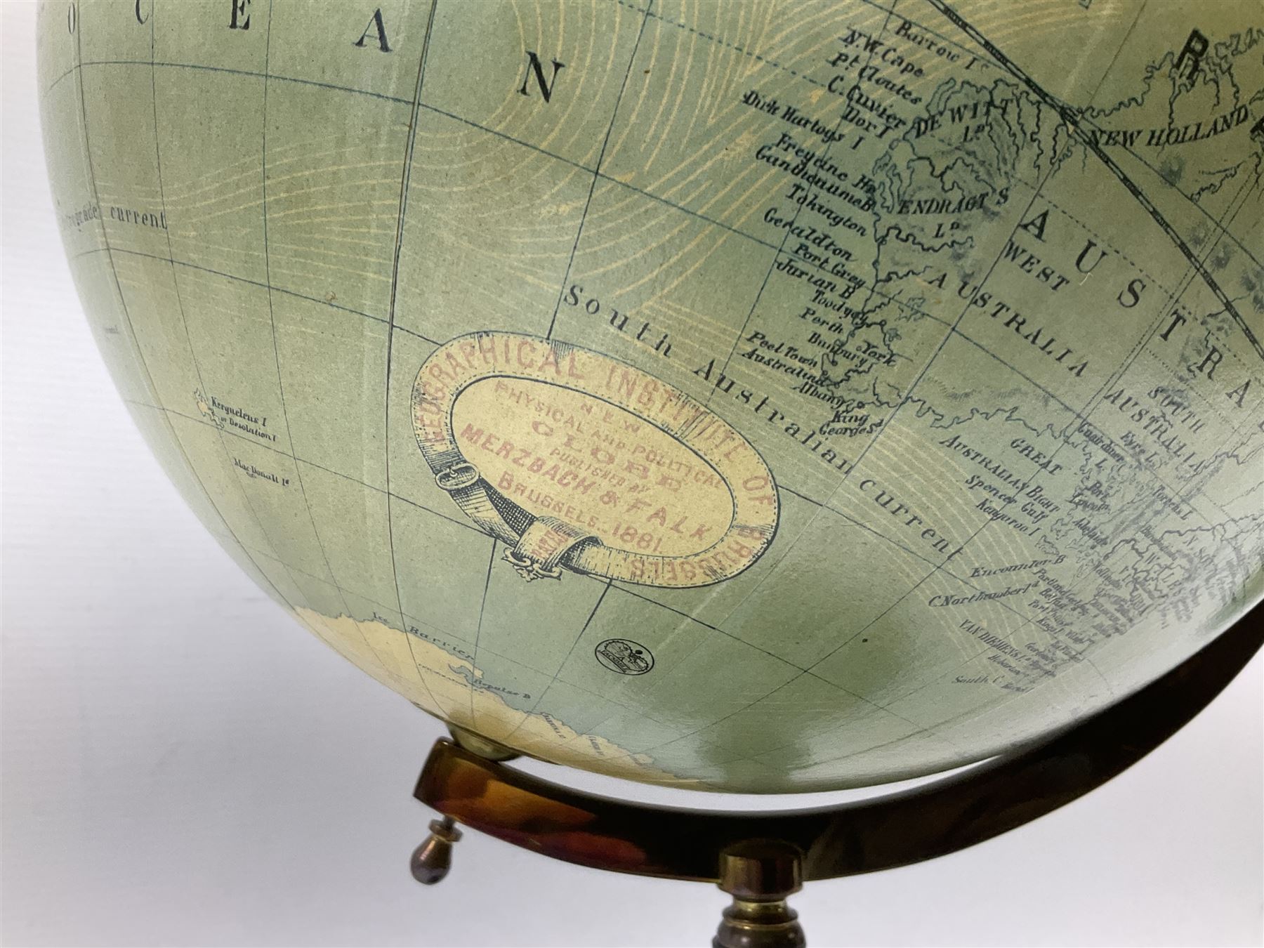 Terrestrial globe by Grinell - Image 2 of 6