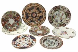 Group of 19th century plates