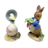 Two Border Fine Arts Peter Rabbits and Friends figures