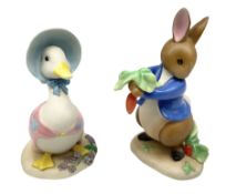 Two Border Fine Arts Peter Rabbits and Friends figures