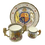 Paragon Edward VIII Coronation commemorative ware to include twin handled loving cup