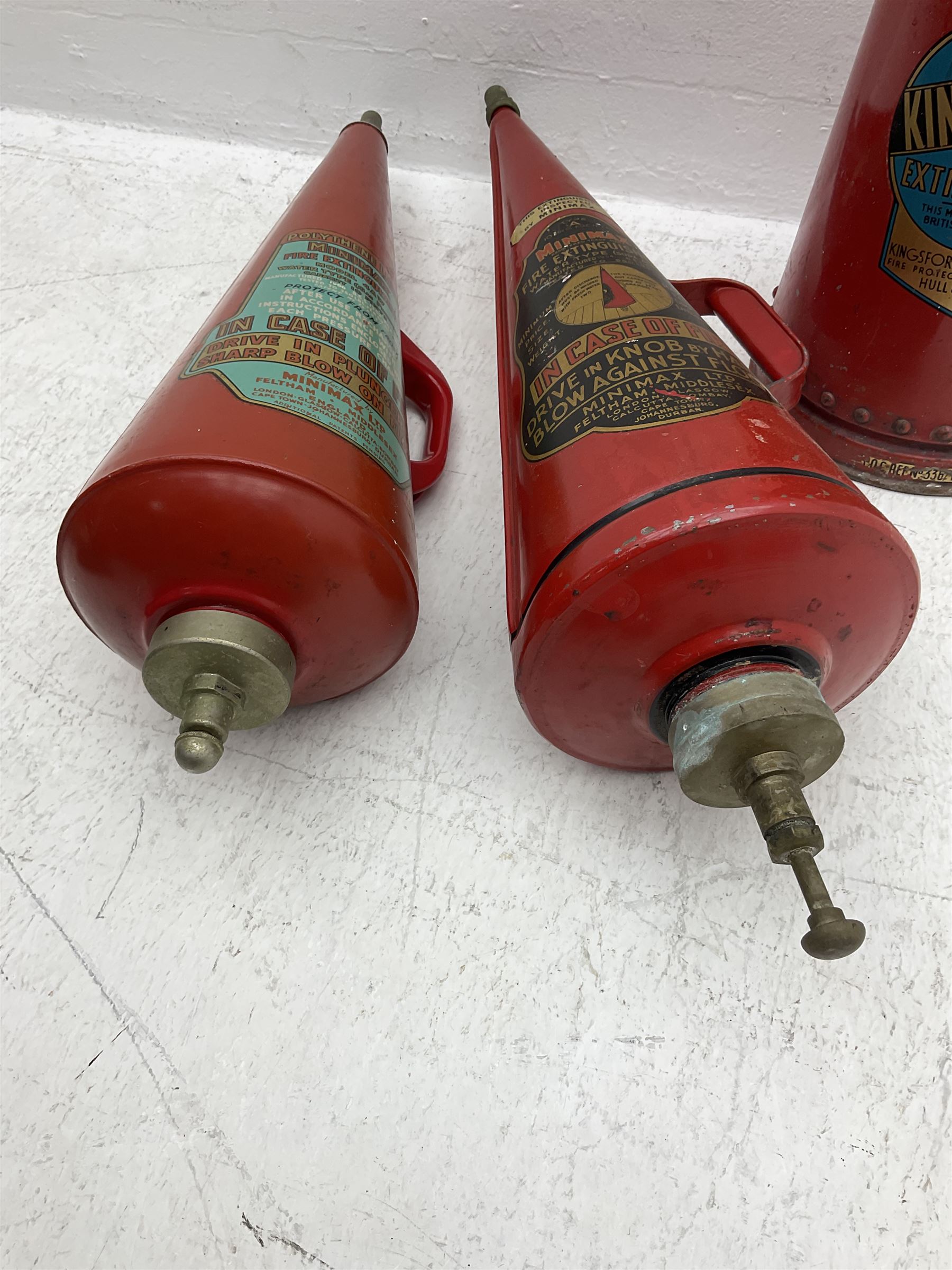 Kingsford fire extinguisher of riveted conical form - Image 3 of 4