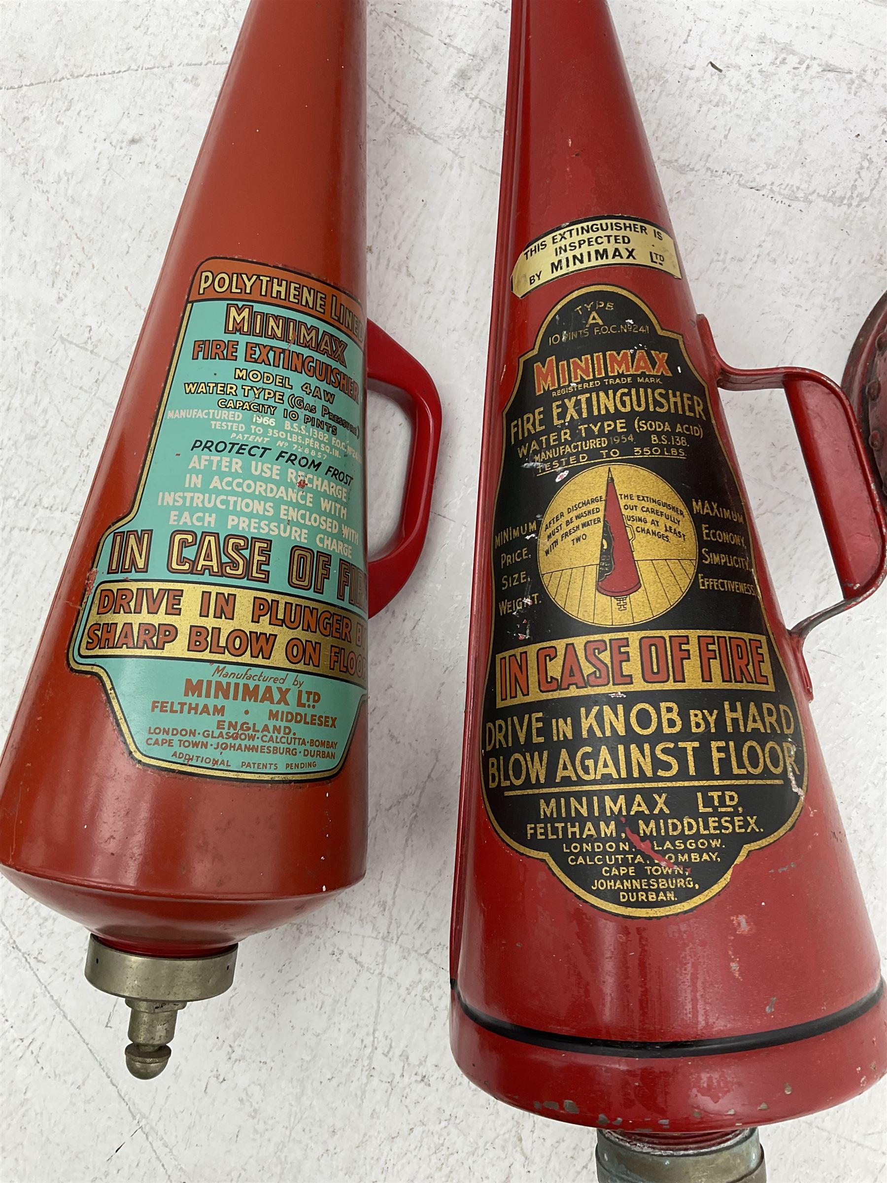 Kingsford fire extinguisher of riveted conical form - Image 2 of 4