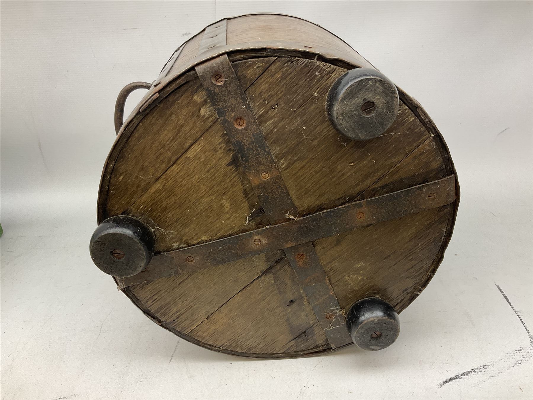 19th Century mahogany iron banded bucket - Image 4 of 4