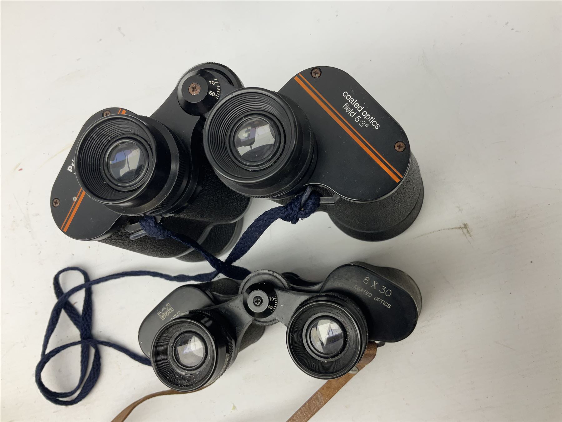Nine binoculars to include Prinz 10x50 - Image 6 of 13