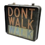 New York City 'Walk / Don't Walk' back lit pedestrian crosswalk sign