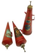 Kingsford fire extinguisher of riveted conical form