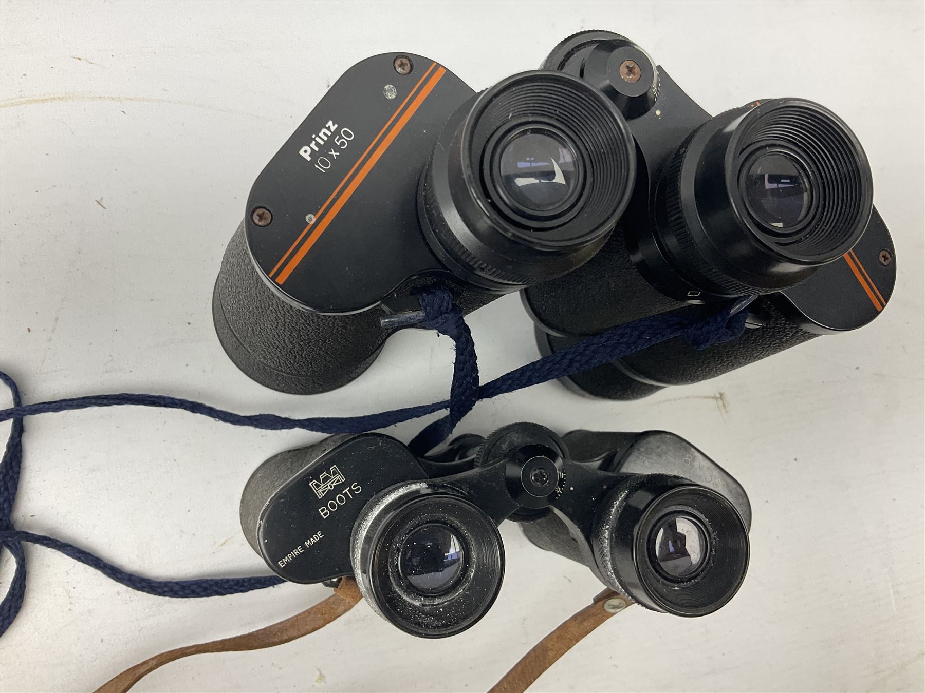 Nine binoculars to include Prinz 10x50 - Image 5 of 13