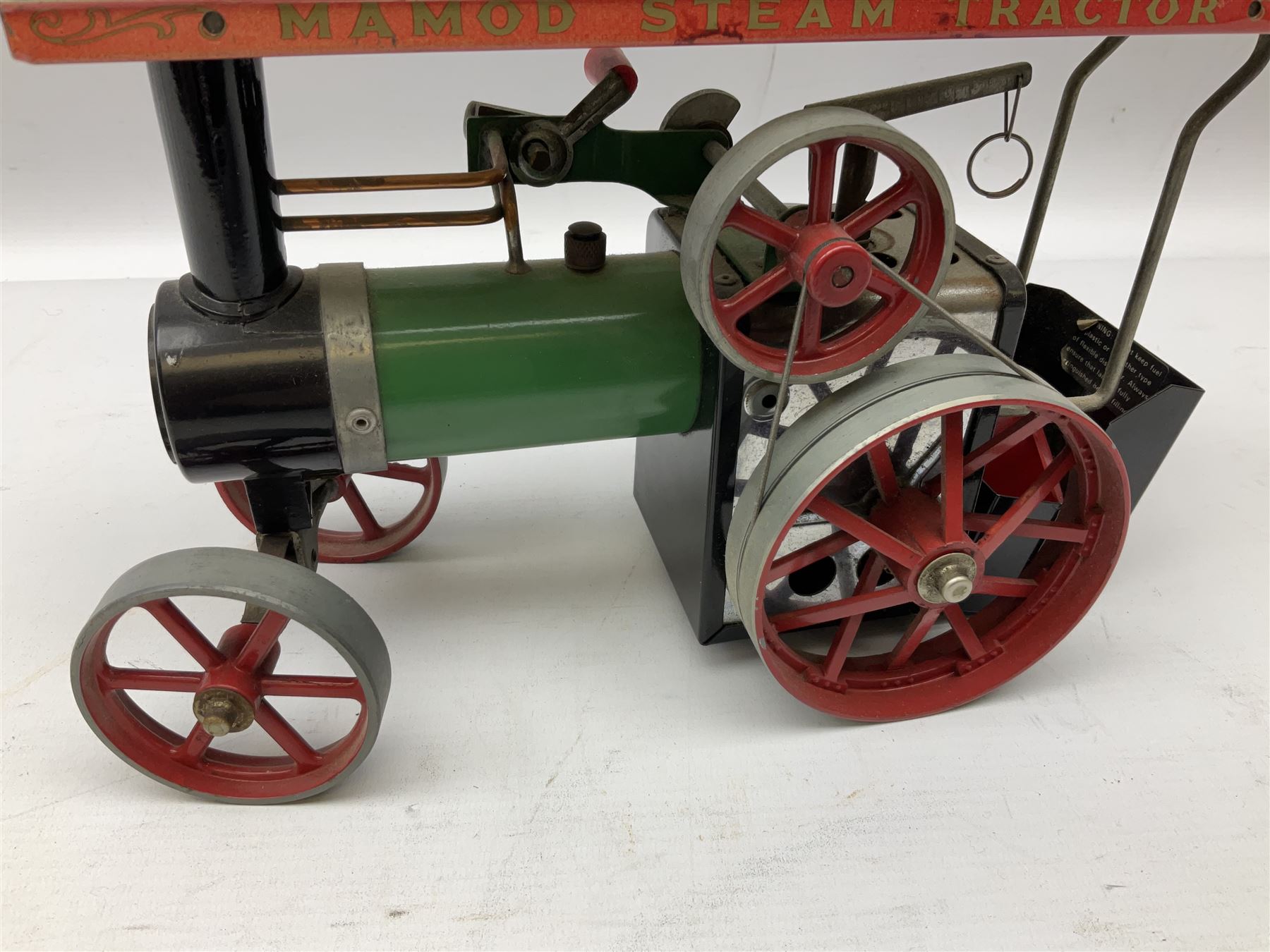 Mamod TE1A steam tractor with burner - Image 3 of 6