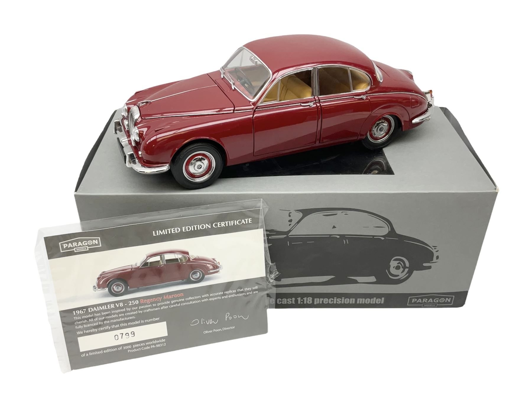 Paragon limited edition 1:18 scale die-cast model of a 1967 Daimler V8-250