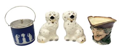 Pair of Beswick Staffordshire style dogs