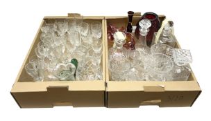 Collection of glassware