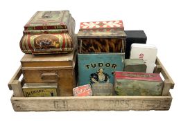 Quantity of vintage tins and boxes