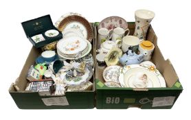 Quantity of Victorian and later ceramics to include boxed Minton set