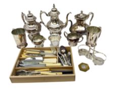 Collection of silver plate